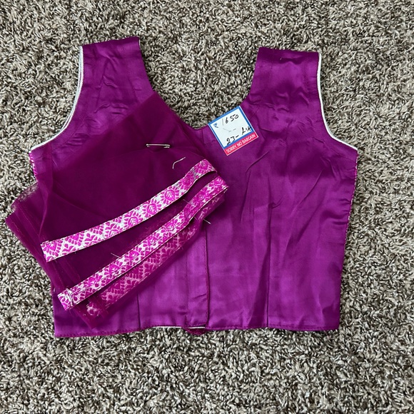 COPY - New with Tag! Kids purple net lehenga with beautiful embroidery! - Picture 2 of 3